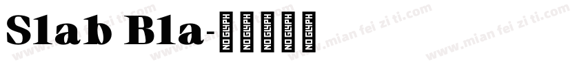 Slab Bla字体转换